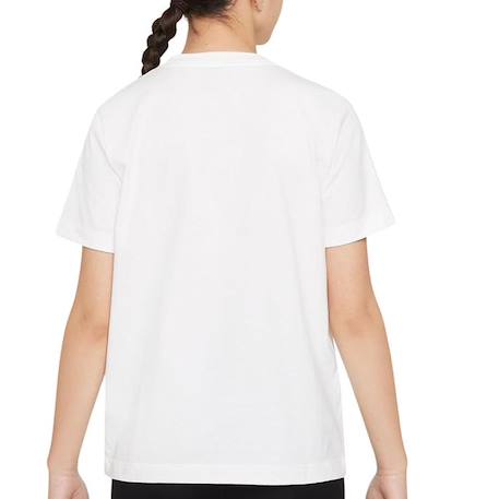 T-shirt à manches courtes en coton Blanc+Gris 3 - vertbaudet enfant 
