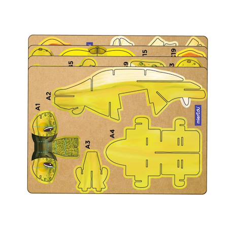 Puzzle 3d construction&son dino - stegosaure Multicolor 2 - vertbaudet enfant 