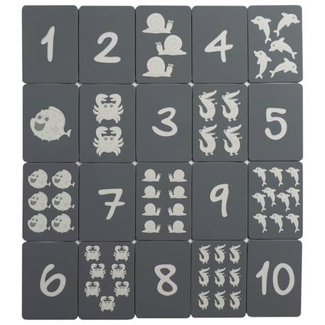 Cartes imperméables en silicone souple pour jouer dans l'eau Grey 2 - vertbaudet enfant 