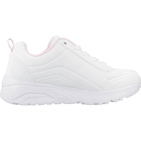 Basket fille synthétique zippée confortable Blanc+Blanc wht+Rose 7 - vertbaudet enfant 
