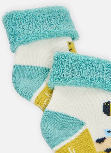 Lot chaussettes bébé imprimé girafes Blanc 2 - vertbaudet enfant 
