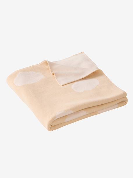Couverture bébé en coton NUAGES beige 4 - vertbaudet enfant 