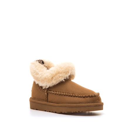 Bottines filles synthétique sans fermeture- ouverts Brown 2 - vertbaudet enfant 