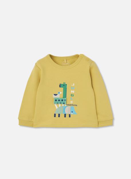 Ensemble bébé garçon maille imprimé jungle Jaune 3 - vertbaudet enfant 
