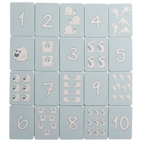 Cartes imperméables en silicone souple pour jouer dans l'eau Blue+Pink 2 - vertbaudet enfant 