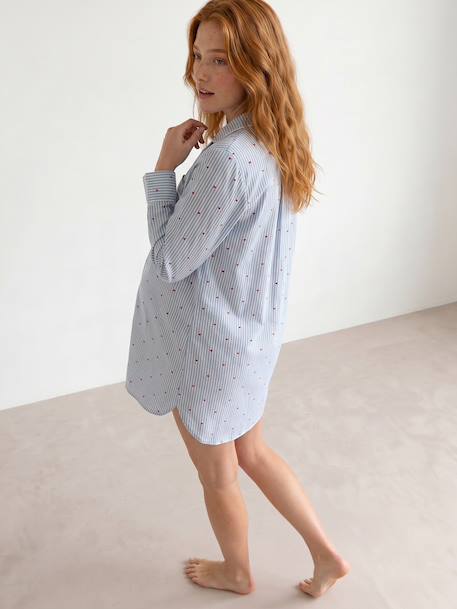 Chemise de nuit grossesse allaitement bleu ciel 2 - vertbaudet enfant 
