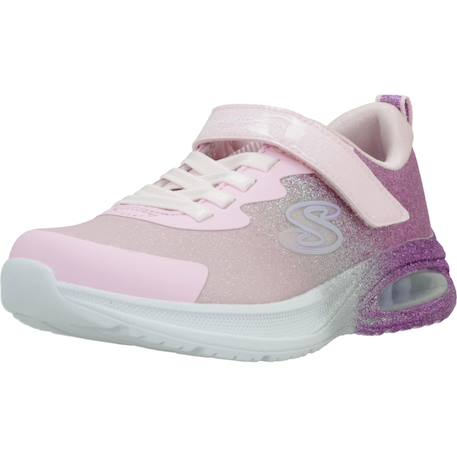 Basket fille modèle microspec max advance - glitz Noir bkrg+Rose ltpl 10 - vertbaudet enfant 