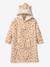Poncho plaid polaire fille écru 1 - vertbaudet enfant 
