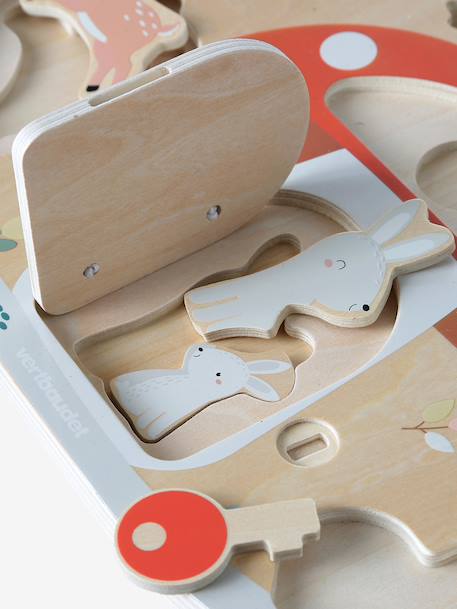 Planche multi-puzzles en bois FSC® HAPPY FOREST bois 8 - vertbaudet enfant 