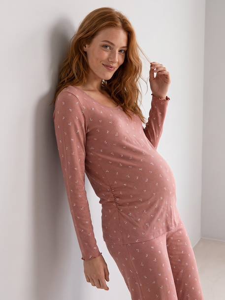 Pyjama grossesse 2 pièces bois de rose 7 - vertbaudet enfant 