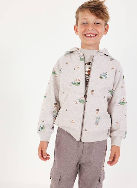 Garçon-Manteau-Veste-Veste garçon molleton imprimé aventure