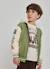 Veste garçon molleton avec patchs aventure Vert 1 - vertbaudet enfant 