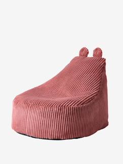 Chambre et rangement-Chambre-Chaise, tabouret, fauteuil-Tabouret, pouf-Pouf enfant en velours côtelé Ourson