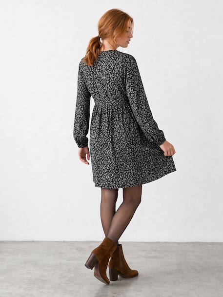 Robe de grossesse manches longues noir 4 - vertbaudet enfant 