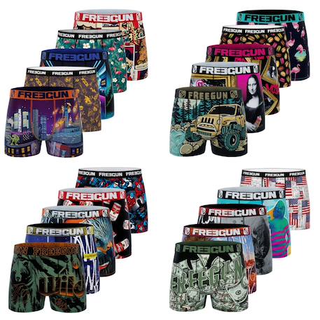 Pack surprise de 5 boxers microfibre Multi-couleurs 3 - vertbaudet enfant 