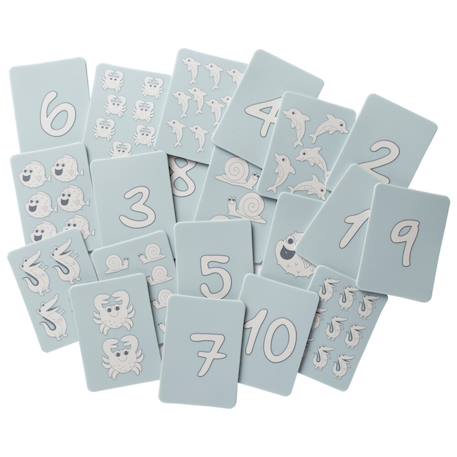 Cartes imperméables en silicone souple pour jouer dans l'eau Blue+Pink 1 - vertbaudet enfant 