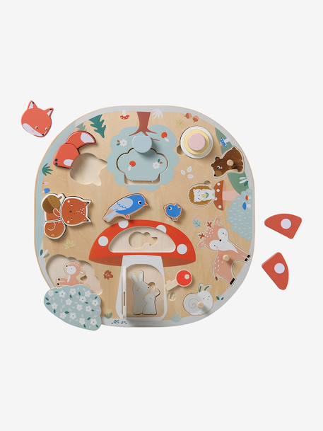 Planche multi-puzzles en bois FSC® HAPPY FOREST bois 2 - vertbaudet enfant 