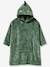 Poncho plaid polaire dinosaure vert foncé 1 - vertbaudet enfant 
