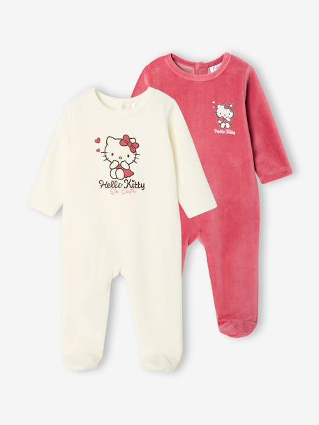 Lot de 2 pyjamas bébé Hello Kitty framboise 1 - vertbaudet enfant 