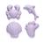 Set de 4 moules de plage en silicone souple Cherry red+Coral+Dark moss green+Dark purple+Light dusty purple+Midnight blue+Mint+Mustard+Petrol blue+Rust+Sage green 13 - vertbaudet enfant 