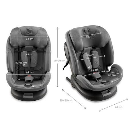 Siege auto xpedition 3 i size pratique confortable Beige+Gris+Noir+Vert 12 - vertbaudet enfant 