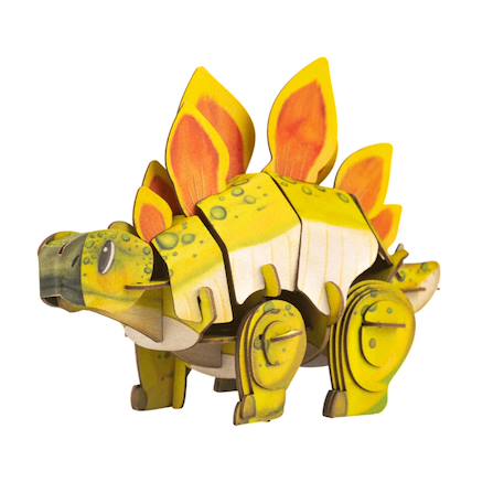 Puzzle 3d construction&son dino - stegosaure Multicolor 5 - vertbaudet enfant 