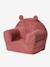 Fauteuil en velours ourson rose 1 - vertbaudet enfant 