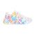 Baskets basses à lacets Blanc mukti neon 1 - vertbaudet enfant 