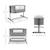 Lit Cododo Kinderkraft NESTEE GROW 2 3 en 1 avec 5 Niveaux de Hauteur, Matelas Extensible, Roulettes et Pliage Facile Gris foncé 6 - vertbaudet enfant 