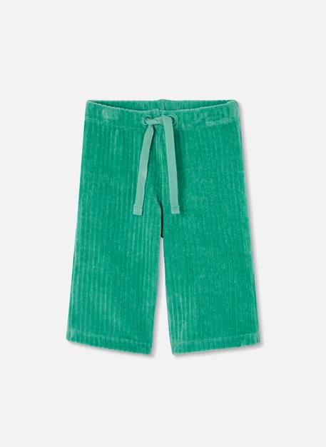Ensemble bébé fille en maille brodé feuilles Blanc 4 - vertbaudet enfant 