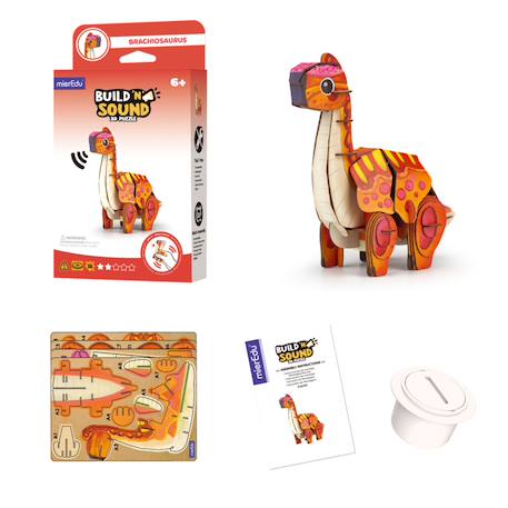 Puzzle 3d construction&son dino - brachiosaure Multicolor 4 - vertbaudet enfant 