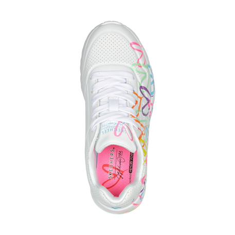 Baskets basses à lacets Blanc mukti neon 4 - vertbaudet enfant 