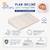 Pack matelas bébé 60x120 cm + plan incliné coton - confort souple et position idéale Bleu+Rose 9 - vertbaudet enfant 