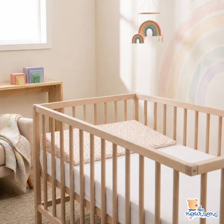 Pack matelas bébé 60x120 cm + plan incliné coton sweety - confort souple et position idéale Bleu+Rose 11 - vertbaudet enfant 