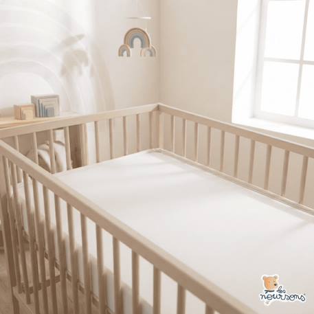 Pack matelas bébé 60x120 cm + plan incliné coton sweety - confort souple et position idéale Bleu+Rose 12 - vertbaudet enfant 