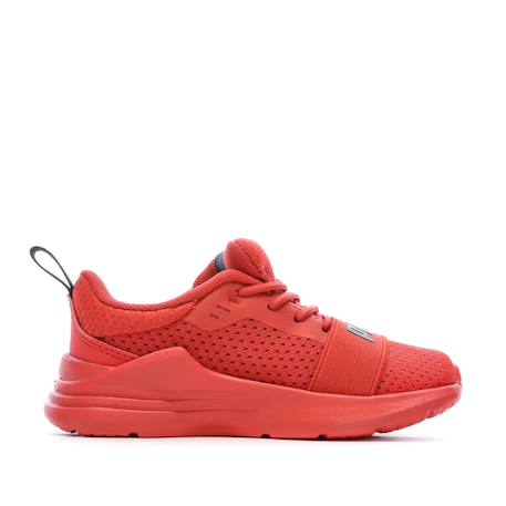 Baskets basses  à lacets Rouge 3 - vertbaudet enfant 