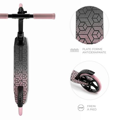 Trottinette pliable urbaine enfant Beige+Noir+Rose 17 - vertbaudet enfant 
