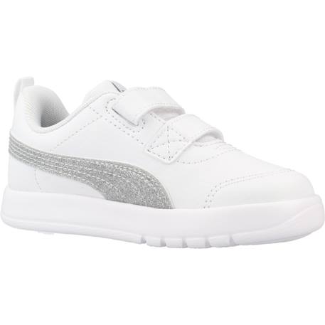 Baskets à scratchs fille Blanc white 5 - vertbaudet enfant 
