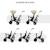 Tricycle Évolutif Kinderkraft EASYTWIST 5 en 1 avec Siège Rotatif 360°, Roues PU Increvables et Capote UPF50+ Beige+Gris+Noir+Vert 2 - vertbaudet enfant 