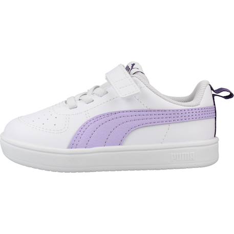 Baskets lacets et scratch fille Blanc white 2 - vertbaudet enfant 