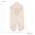 Couverture enveloppante en coton bio motif pois en relief frosty almond Beige amande 3 - vertbaudet enfant 