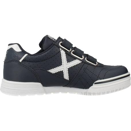 Basket enfant cuir cuir g kid vco Bleu 044 1 - vertbaudet enfant 
