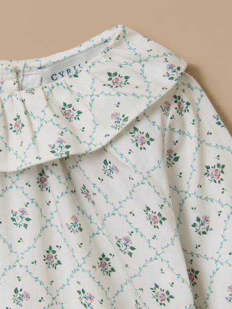 Blouse imprimée col froufrou bébé Imprimé  solene 2 - vertbaudet enfant 