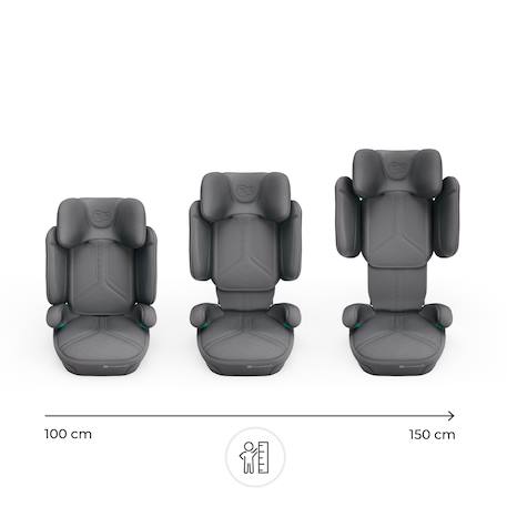 Siège Auto Kinderkraft XPAND 2 PRO i-Size avec ISOFIX, DUO EXPAND SYSTEM, H-GUARD et Protection SPS Beige+Gris+Noir+Vert 8 - vertbaudet enfant 