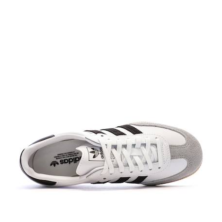 Baskets basses à lacets garçon samba og Blanc 4 - vertbaudet enfant 