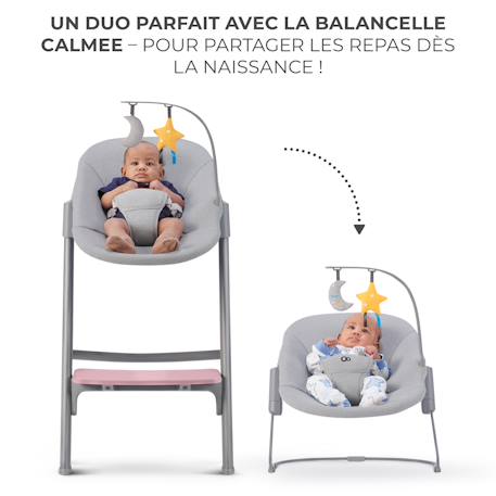 Chaise Haute Évolutive Kinderkraft LIVY 4 en 1 avec Transat Bébé, Assise Réglable, Repose-Pieds Ajustable et Charge 110 kg Gris+Rose+vert 11 - vertbaudet enfant 