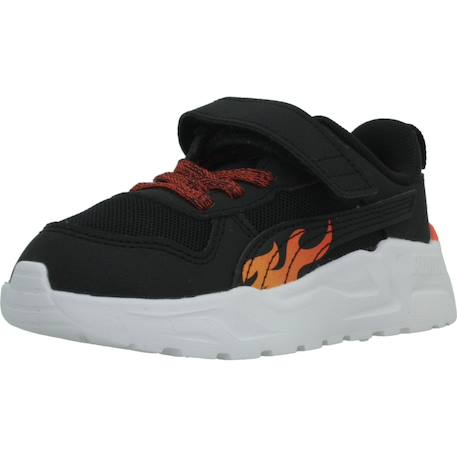 Basket lacets et scratch garçon flammes trinity 2 lt sparks ac+ inf Noir black 4 - vertbaudet enfant 