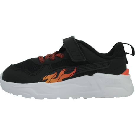 Basket lacets et scratch garçon flammes trinity 2 lt sparks ac+ inf Noir black 2 - vertbaudet enfant 