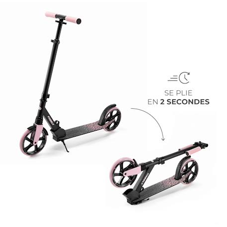 Trottinette pliable urbaine enfant Beige+Noir+Rose 14 - vertbaudet enfant 