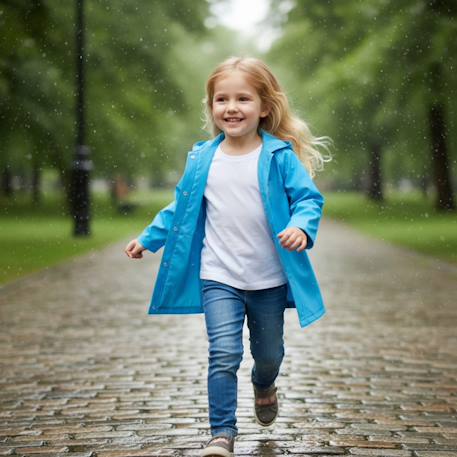 Imperméable fille personnage la reine des neiges Bleu 2 - vertbaudet enfant 
